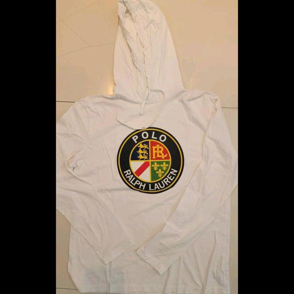 Vintage Polo Ralph Lauren Light Weight Hoodie Large Graphic